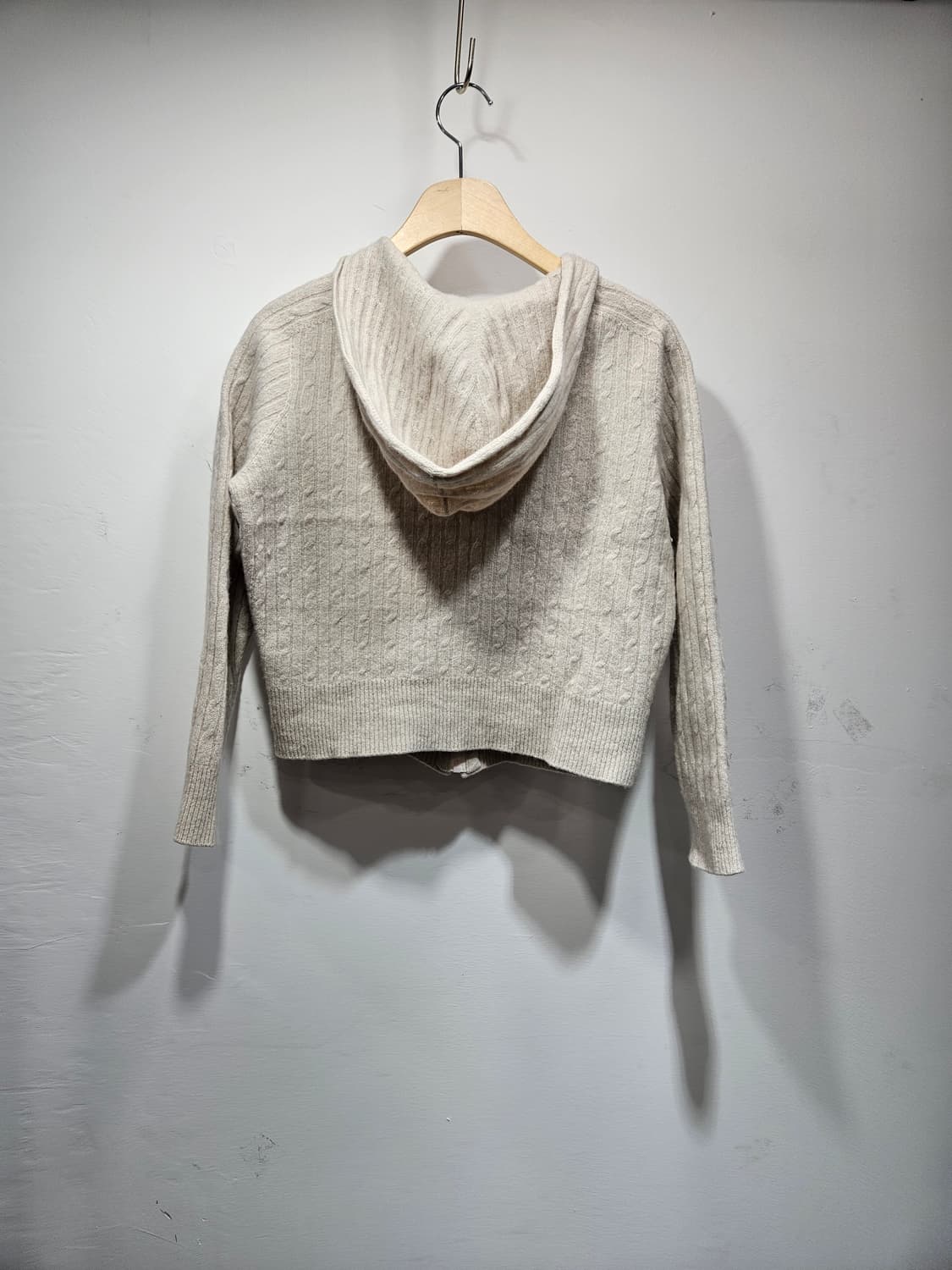 라우렐(laurel) 울캐시미어 후드 니트 집업 S 상품이미지8