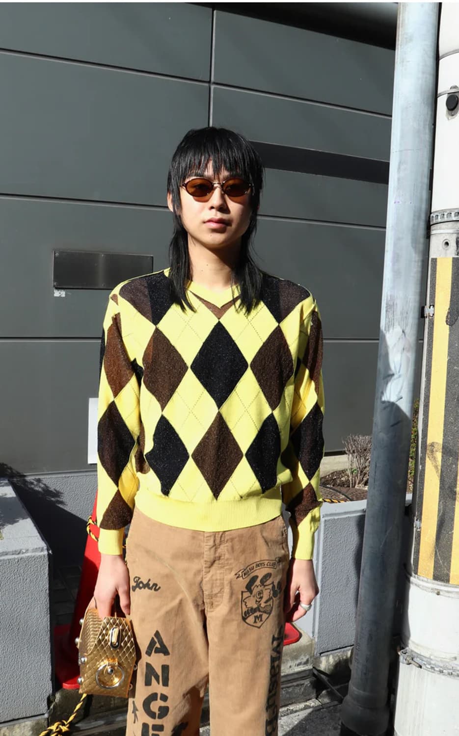 (46) REVERSED ARGYLE SWEATER 상품이미지1