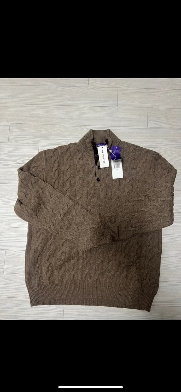 랄프로렌 퍼플라벨 캐시미어100%케이블 모크넥 이진욱 김우빈 쿠치넬리 상품이미지7