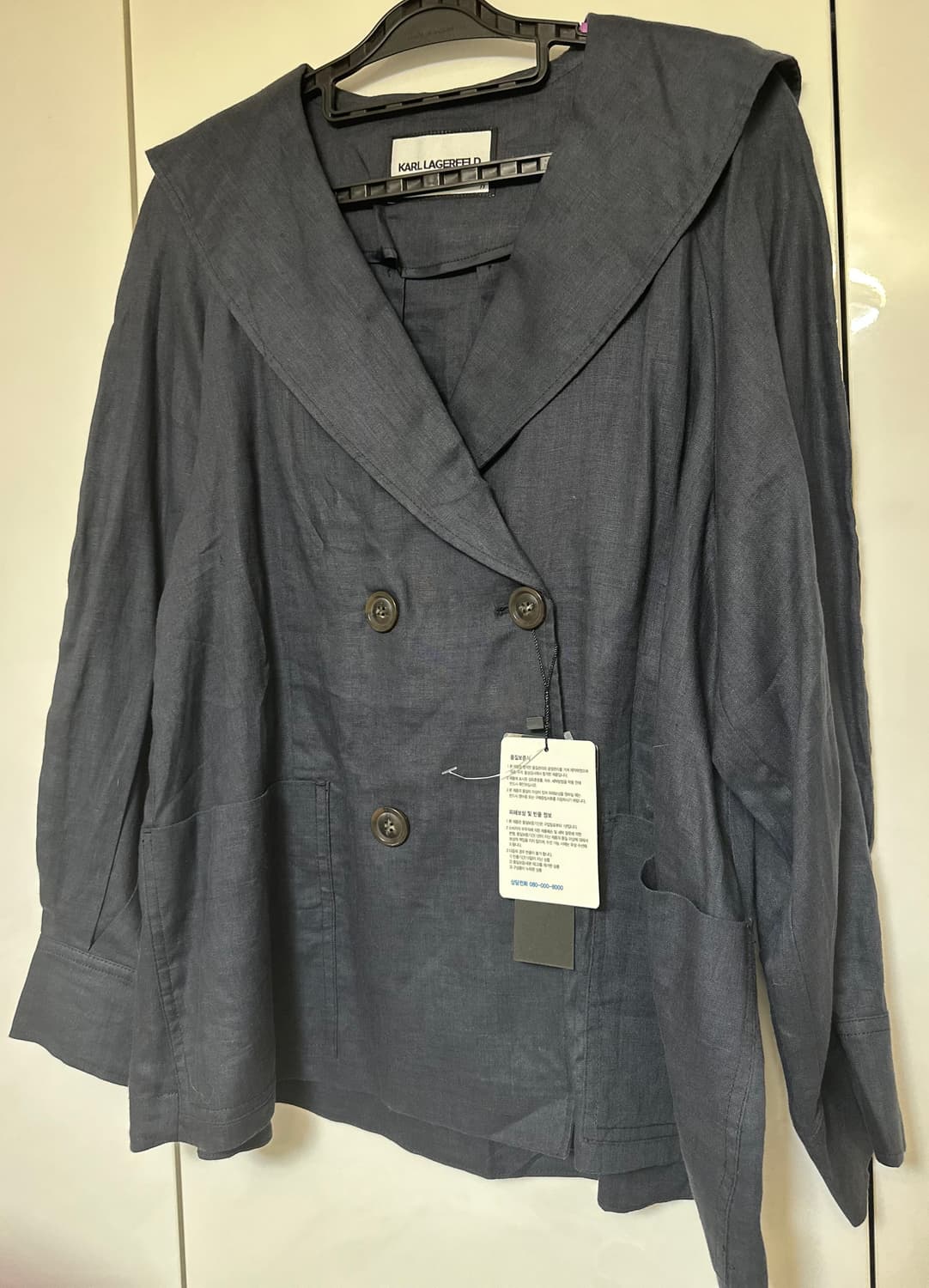 칼 라거펠트 네이비 더블 마자켓 상품이미지3