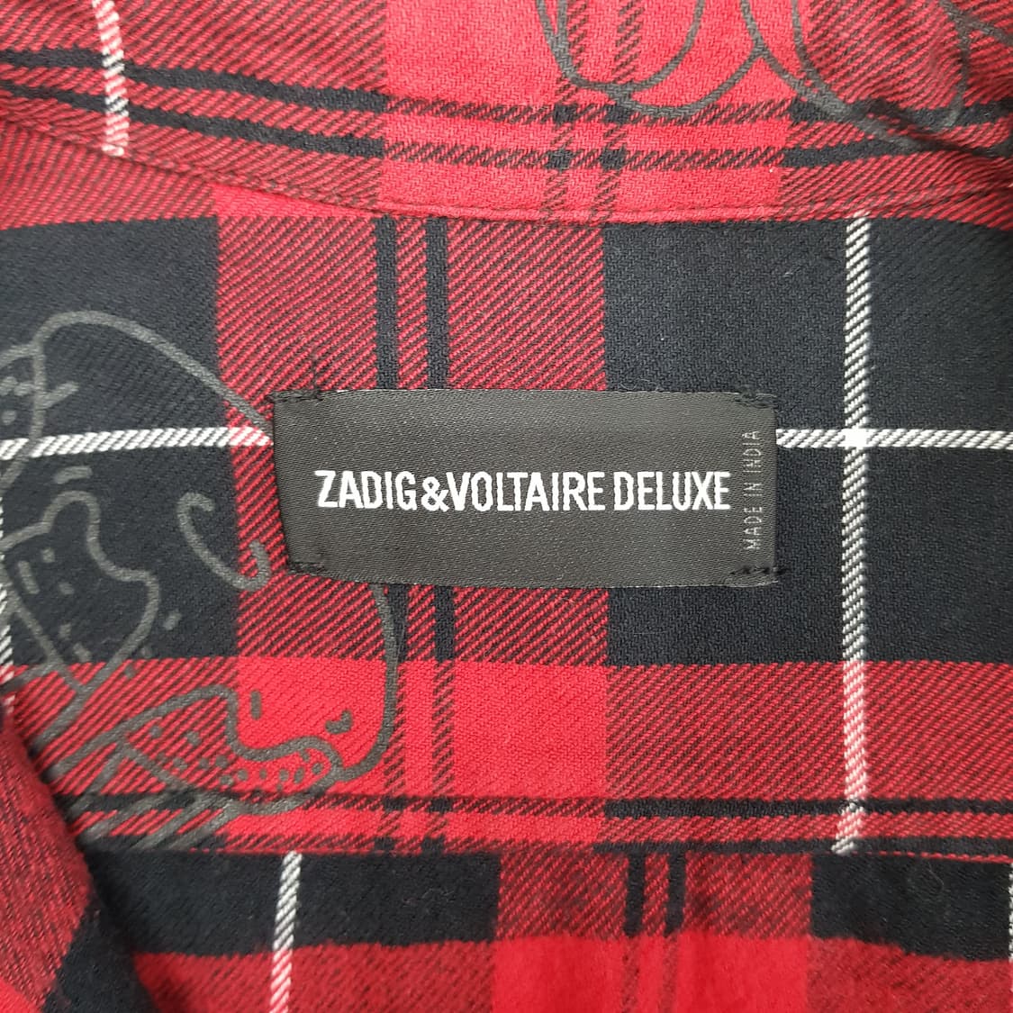 쟈딕앤볼테르 타단체크 셔츠 xs사이즈 상품이미지6