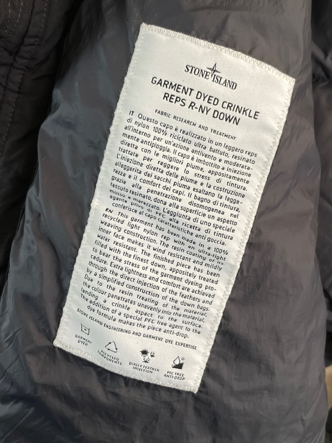 스톤 아일랜드 크링클랩스 롱패딩  상품이미지8