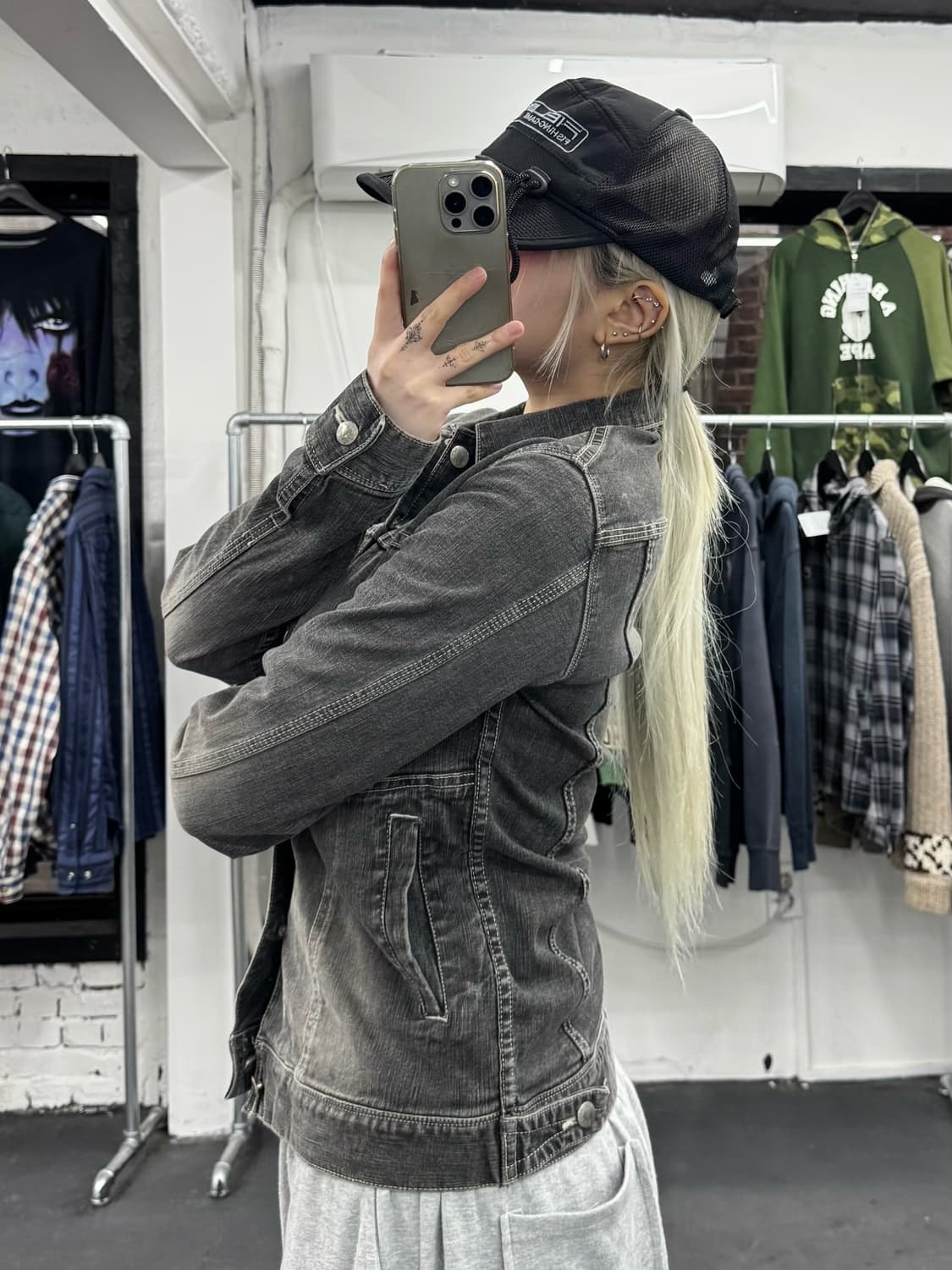 VTG 워시드 데님 자켓 상품이미지5