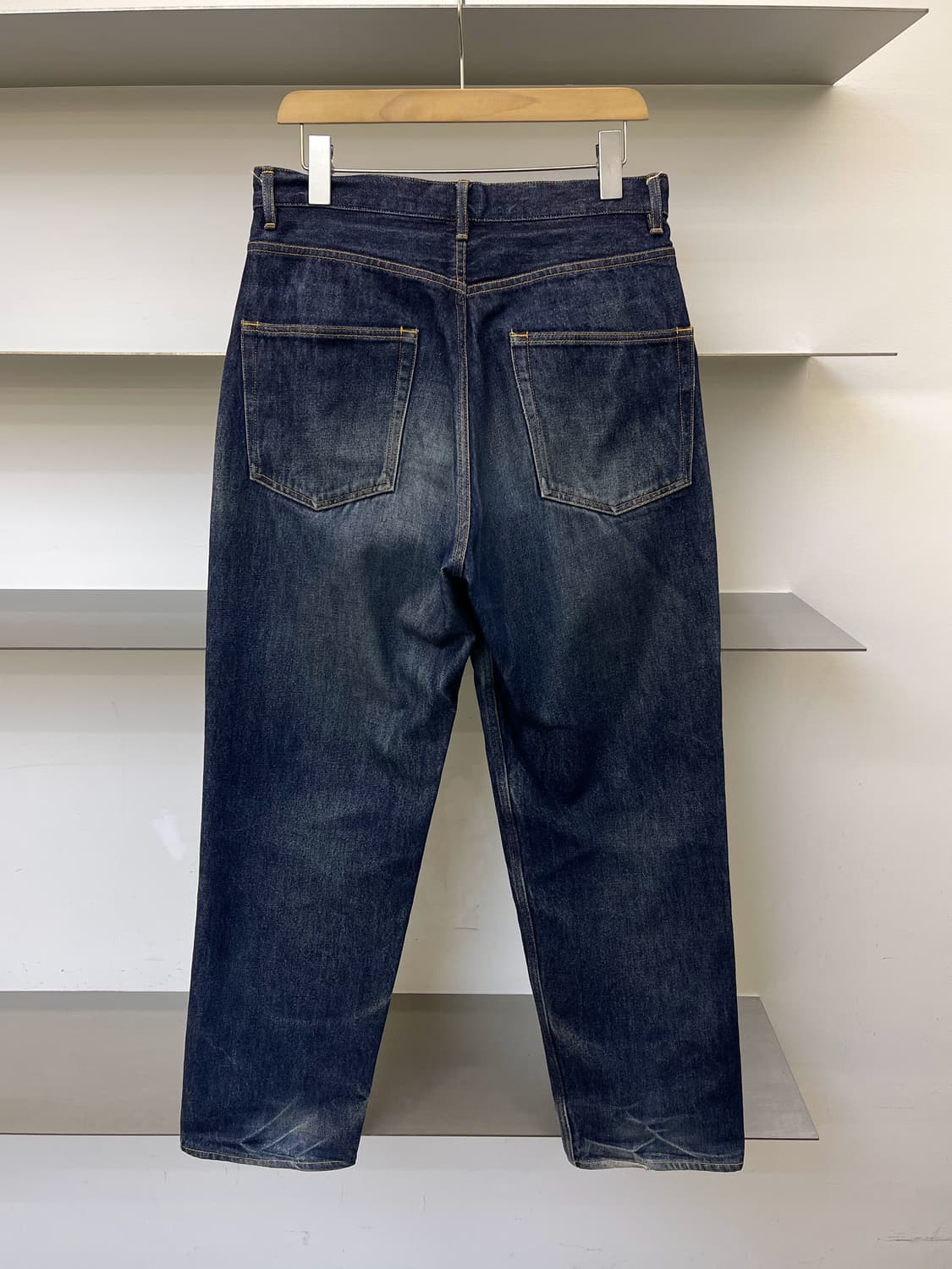 오라리 25ss 하드 트위스트 데님 와이드팬츠 상품이미지4