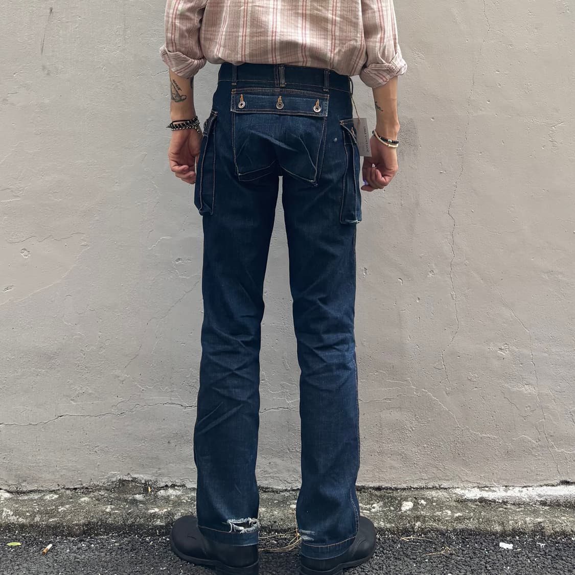 일본 휴스턴 데님 몽키 팬츠 상품이미지3