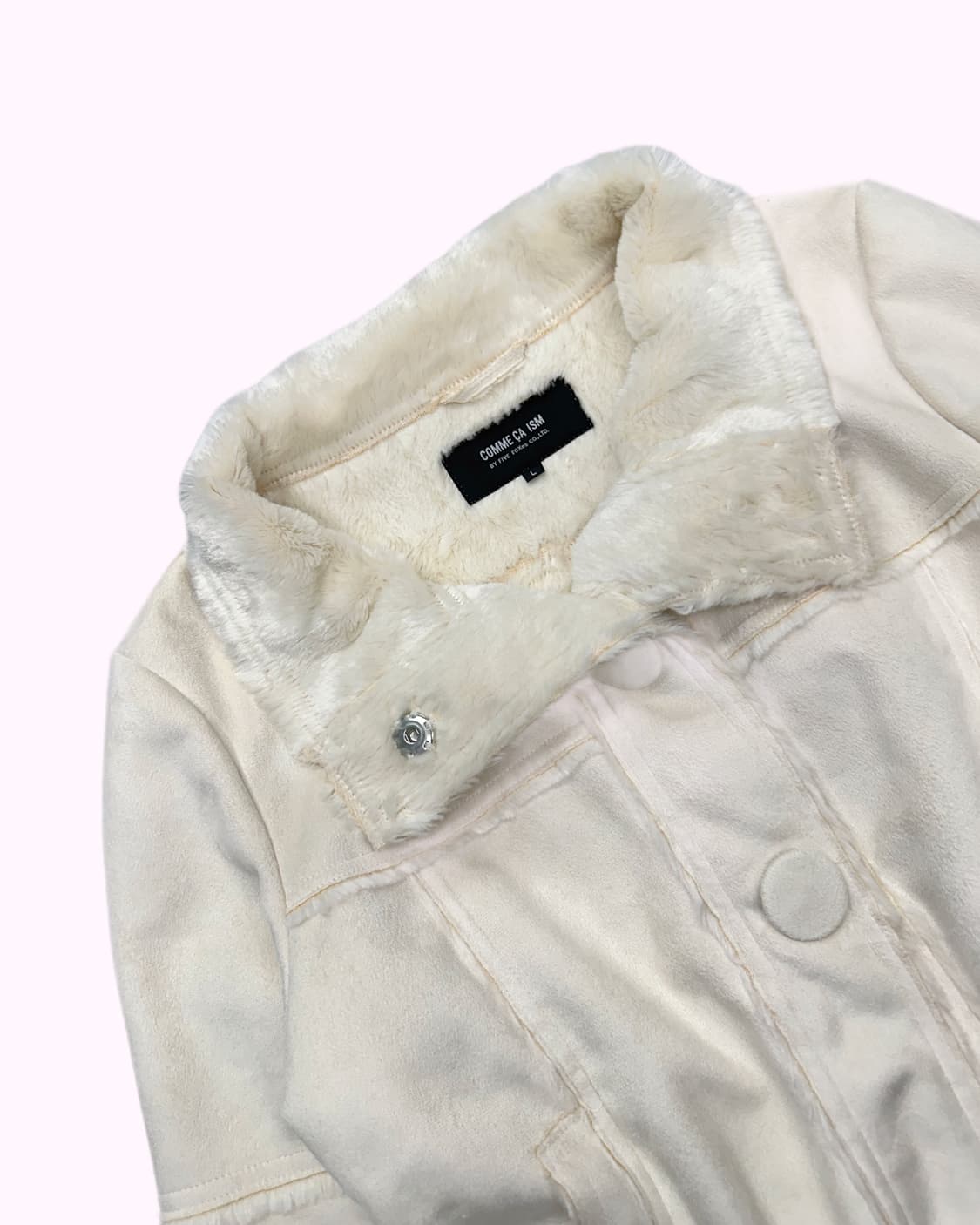 ivory fur shearling jacket 상품이미지3