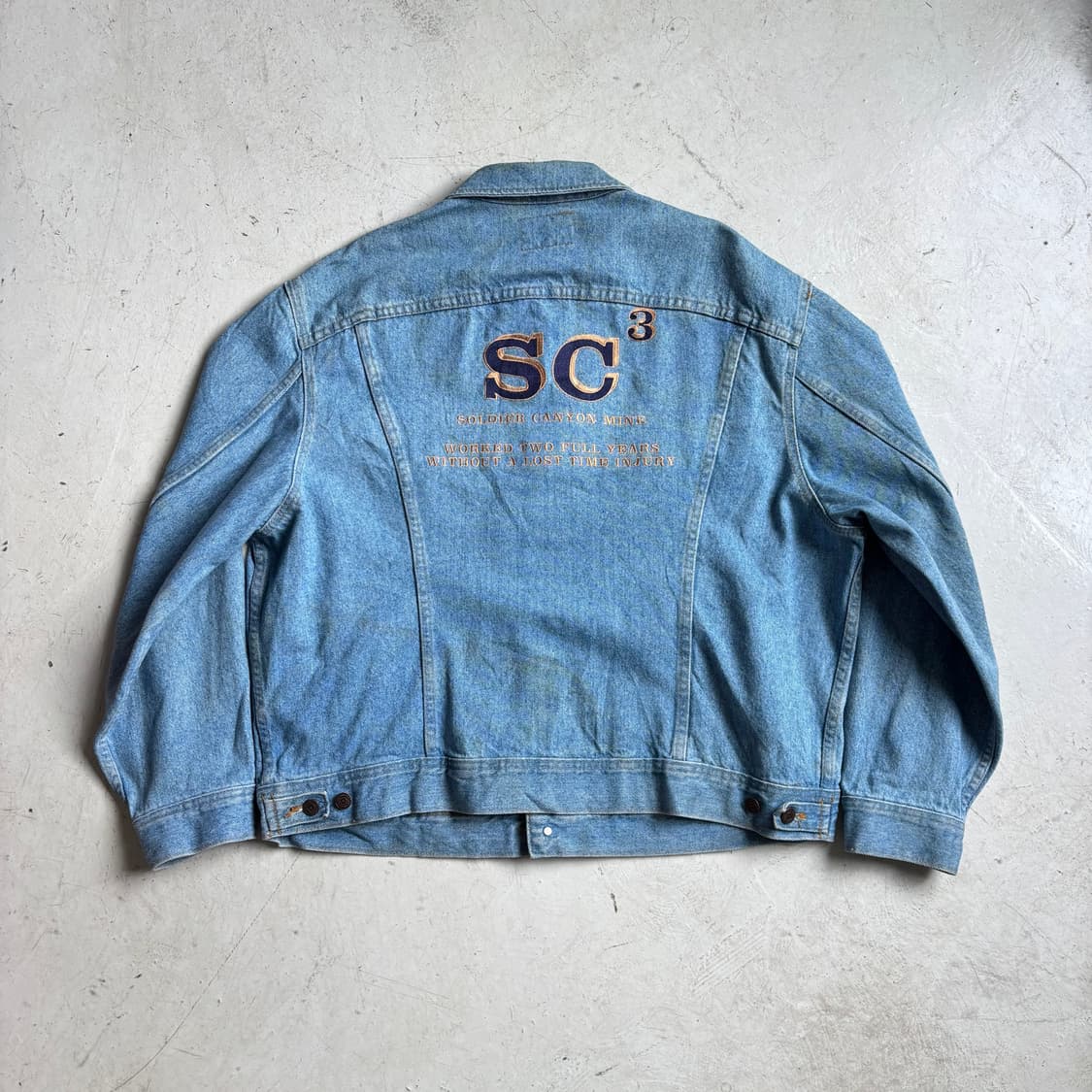 90s USA LEE OG 빈티지 트러커 데님자켓 XL 상품이미지7