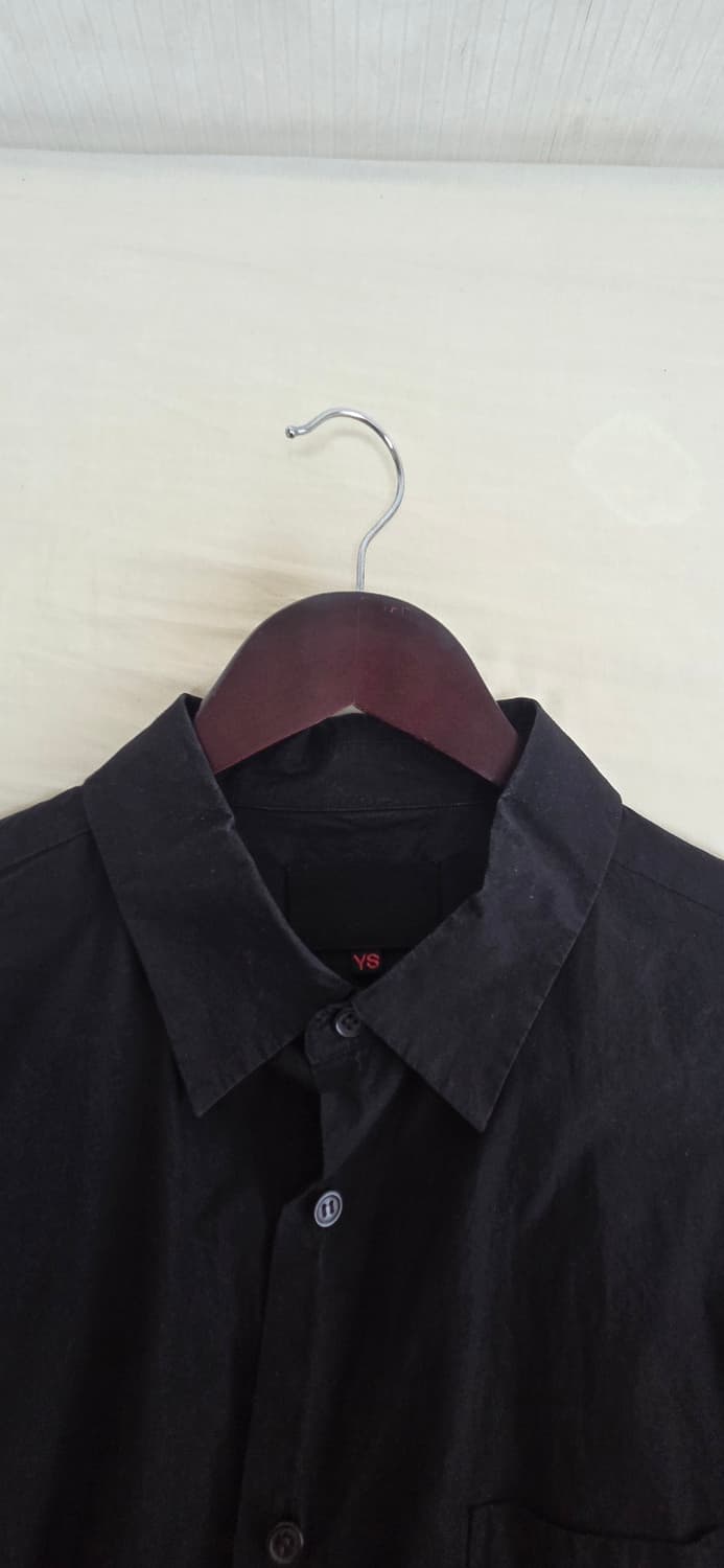 [M] 요코사카모토 레귤러 카라 셔츠 블랙 상품이미지5