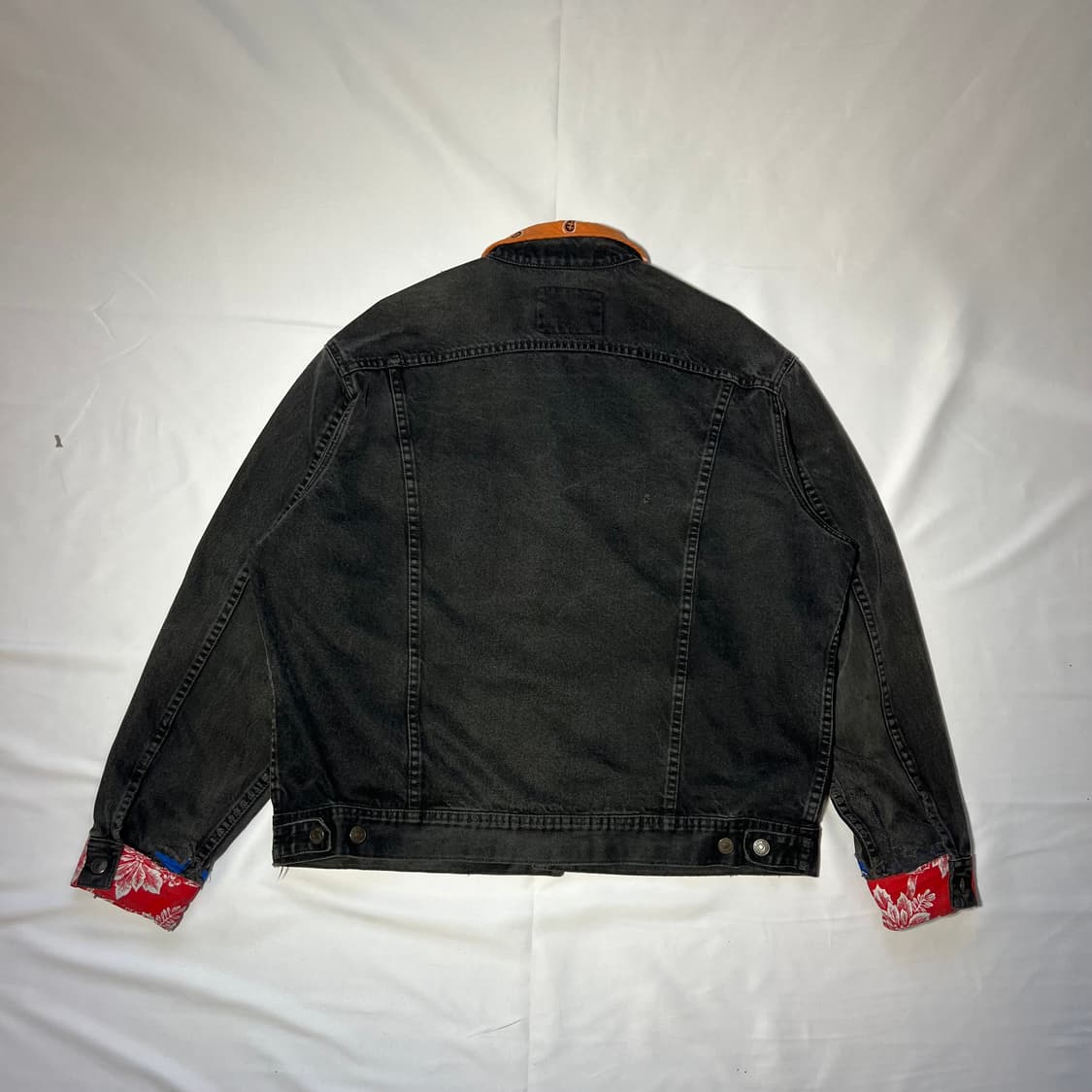 [L]00's LEE 블랙 데님 리워크 트러커 자켓 상품이미지7