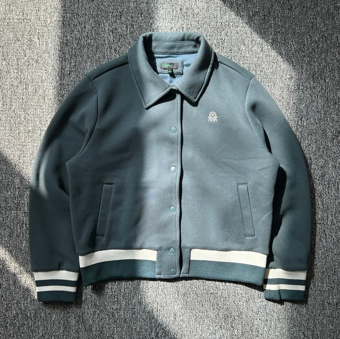 베네통 버튼업 코튼 바시티 자켓 상품이미지1