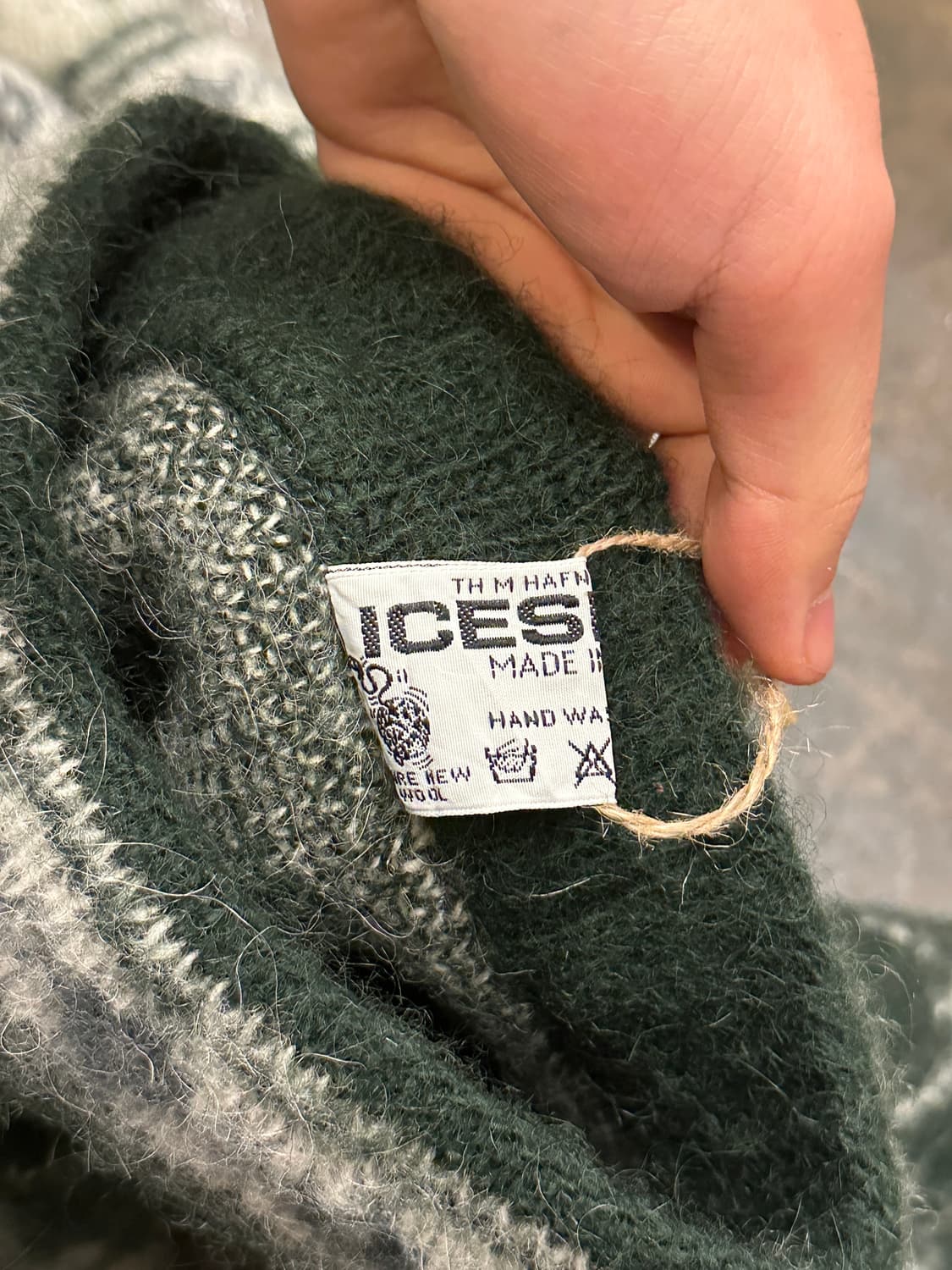 아일랜드 패턴 울니트 L 상품이미지2