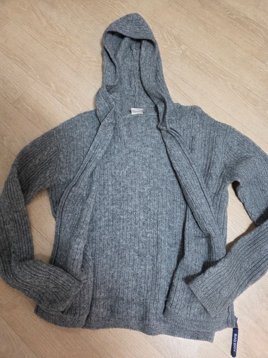 배드보이 여성 울 니트 후드집업 M 상품이미지7