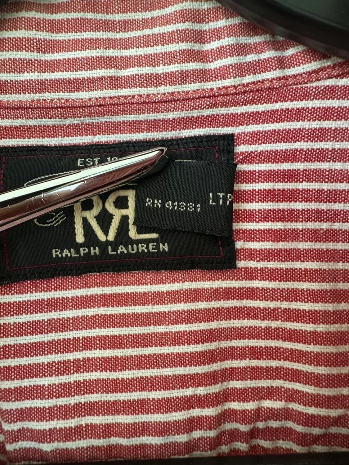 RRL 스트라이프 워크 셔츠 S 상품이미지4