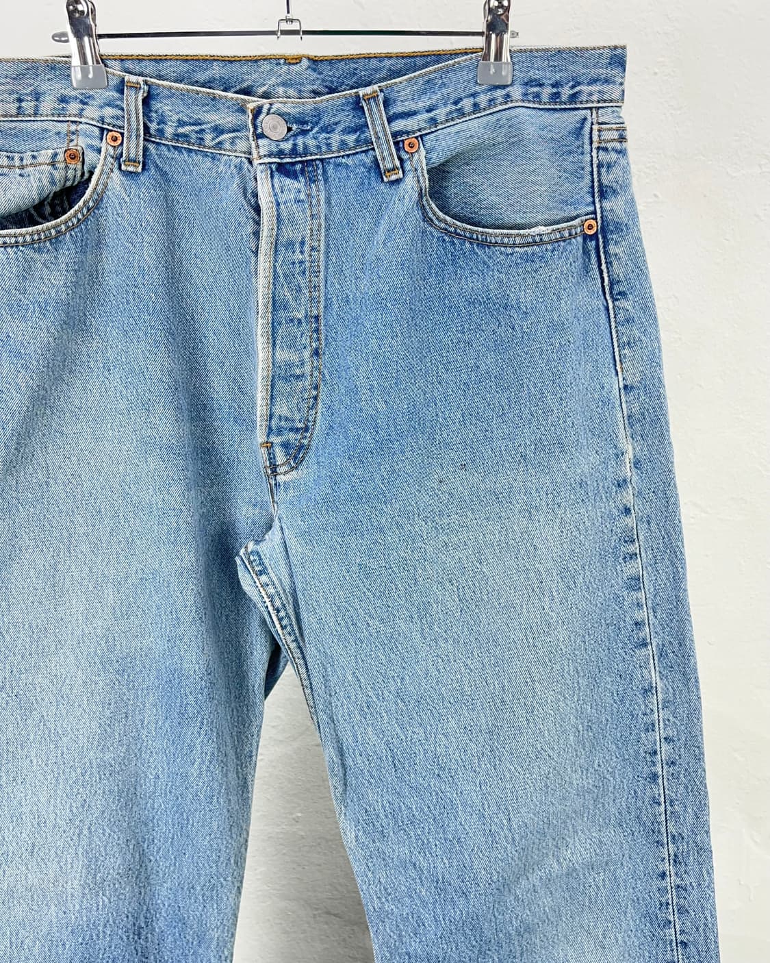 90s 리바이스 501 연청 오리지널 데님 팬츠 상품이미지3