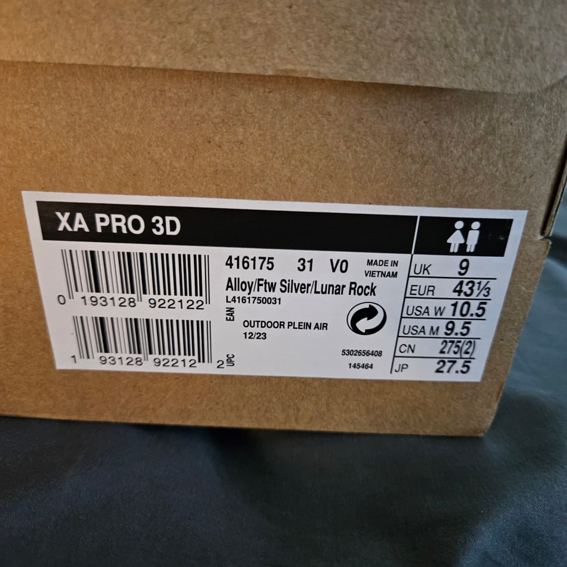 살로몬 xa pro 3d 275 알로이 실버 상품이미지5