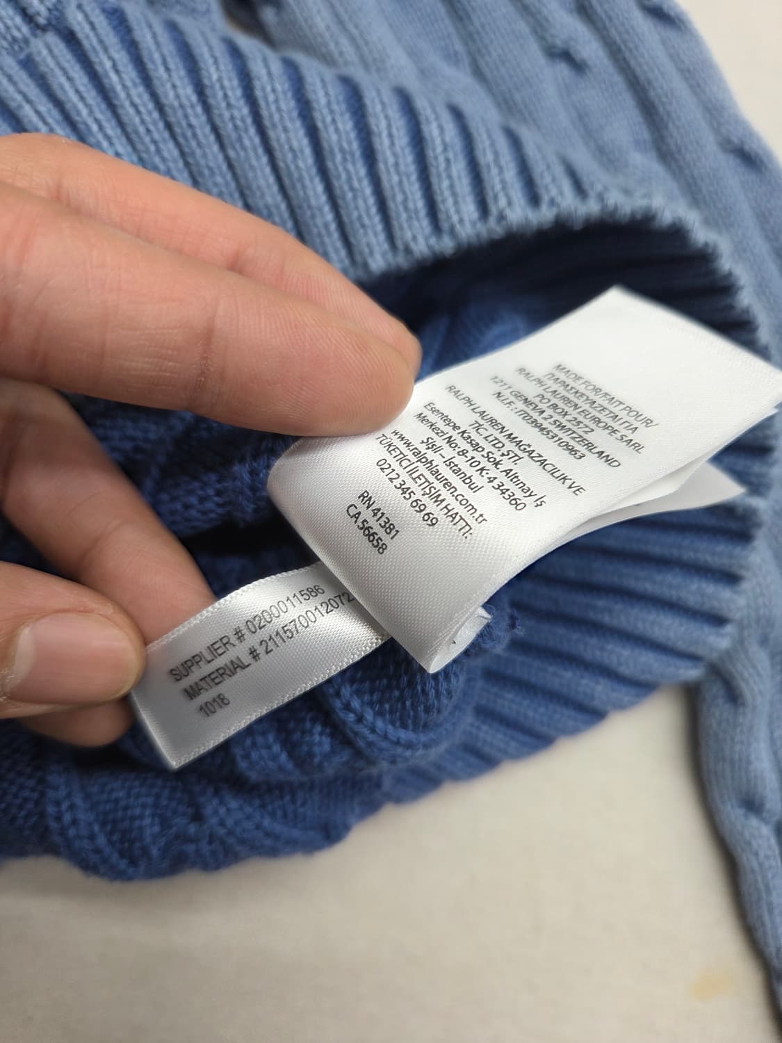 폴로 꽈배기 니트 sp 상품이미지4