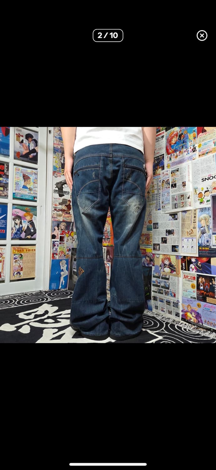 빈티지 워싱 플레어 데님 팬츠 상품이미지2