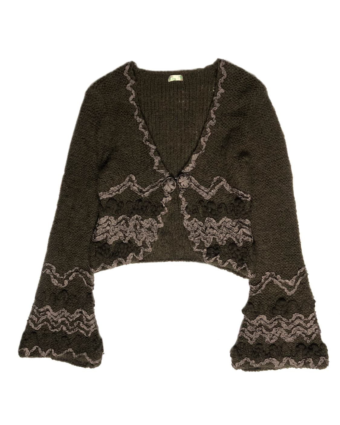 Vintage 브라운 가디건 상품이미지1