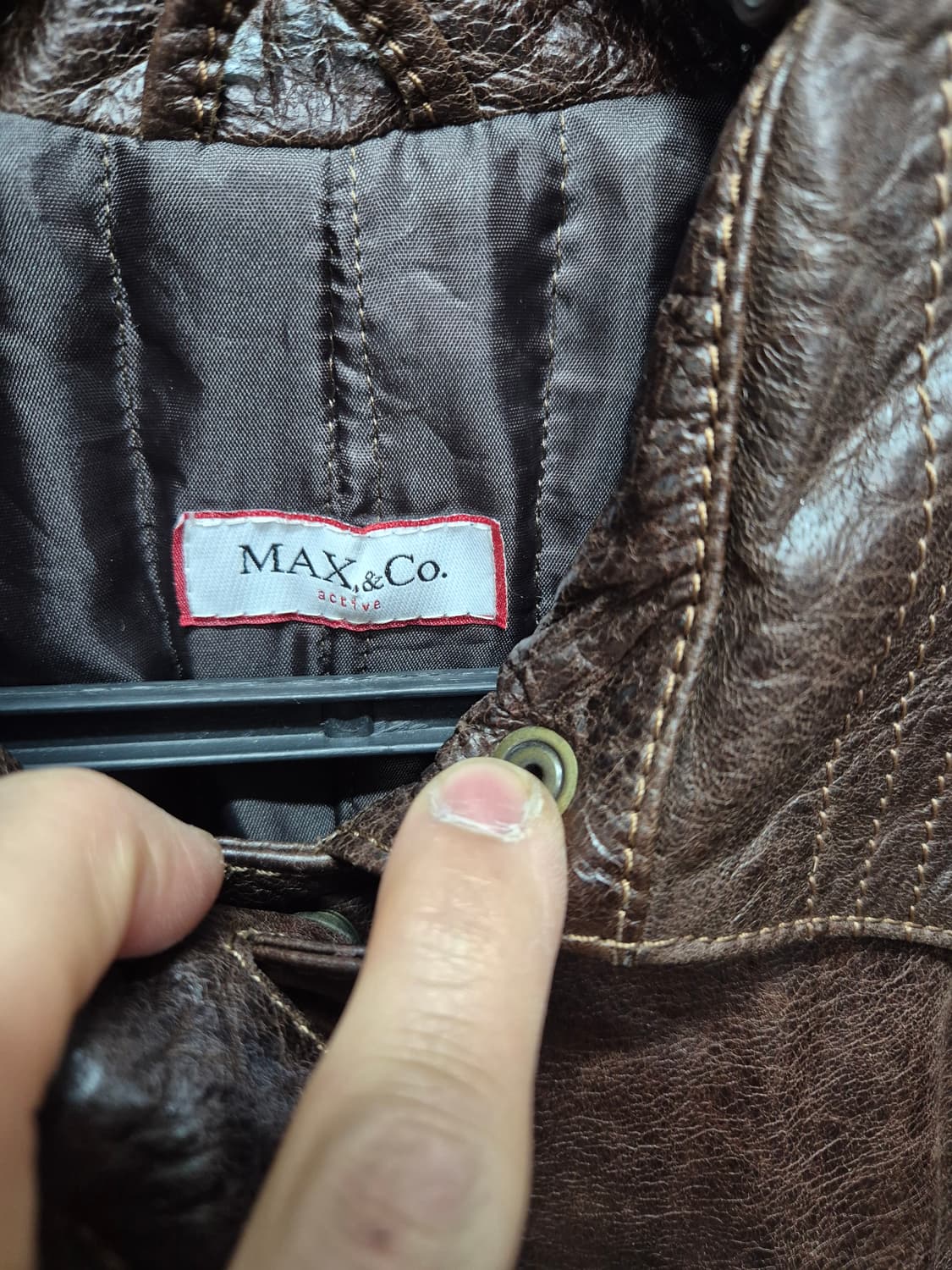 막스앤코 가죽자켓 상품이미지2