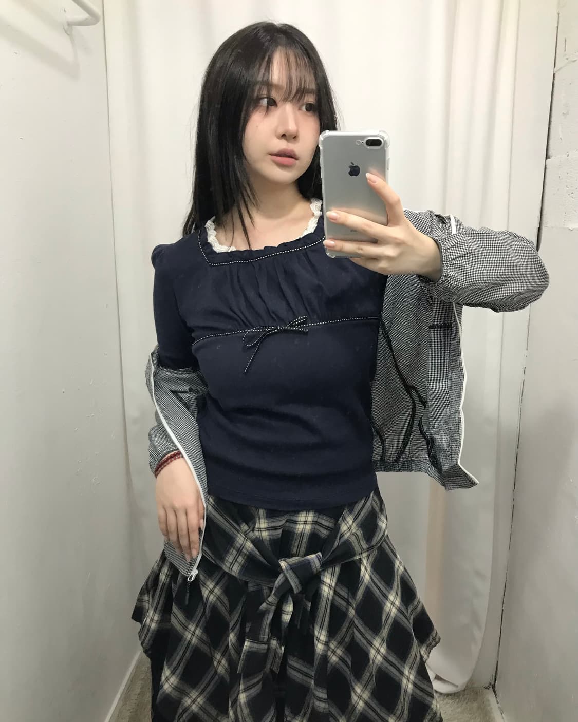 체크 캐주얼 코디 세트 🖤 상품이미지4