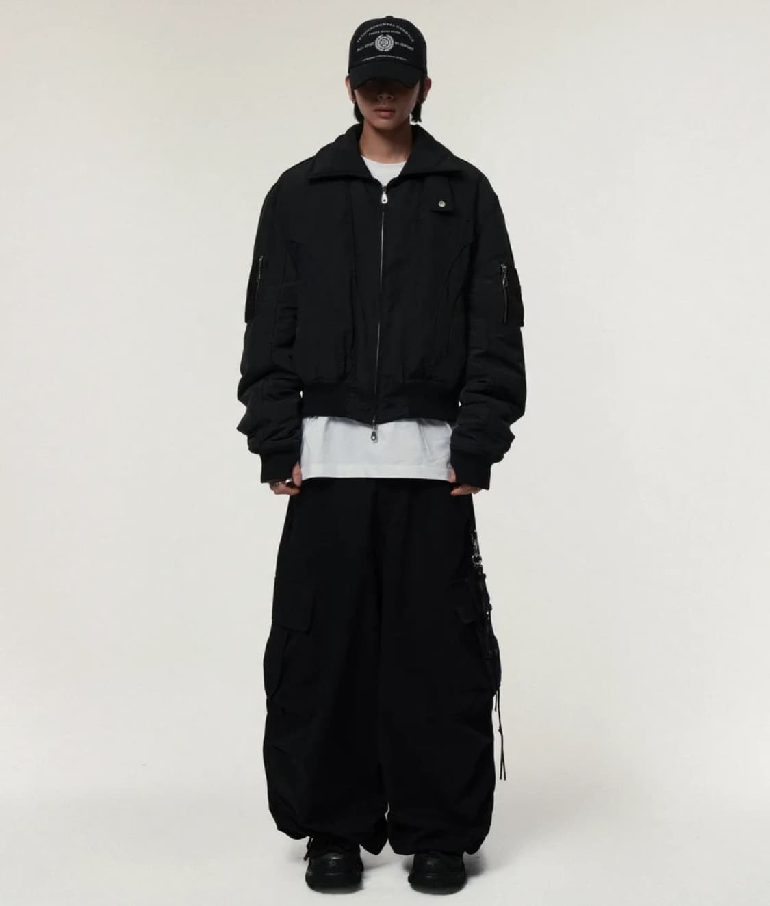 Solid High Neck Ma-1 Black 상품이미지2