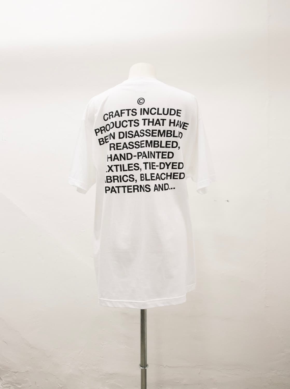 [새제품] 낫띵에브리띵 CRAFTS#7 T-SHIRT IN WHITE 상품이미지2