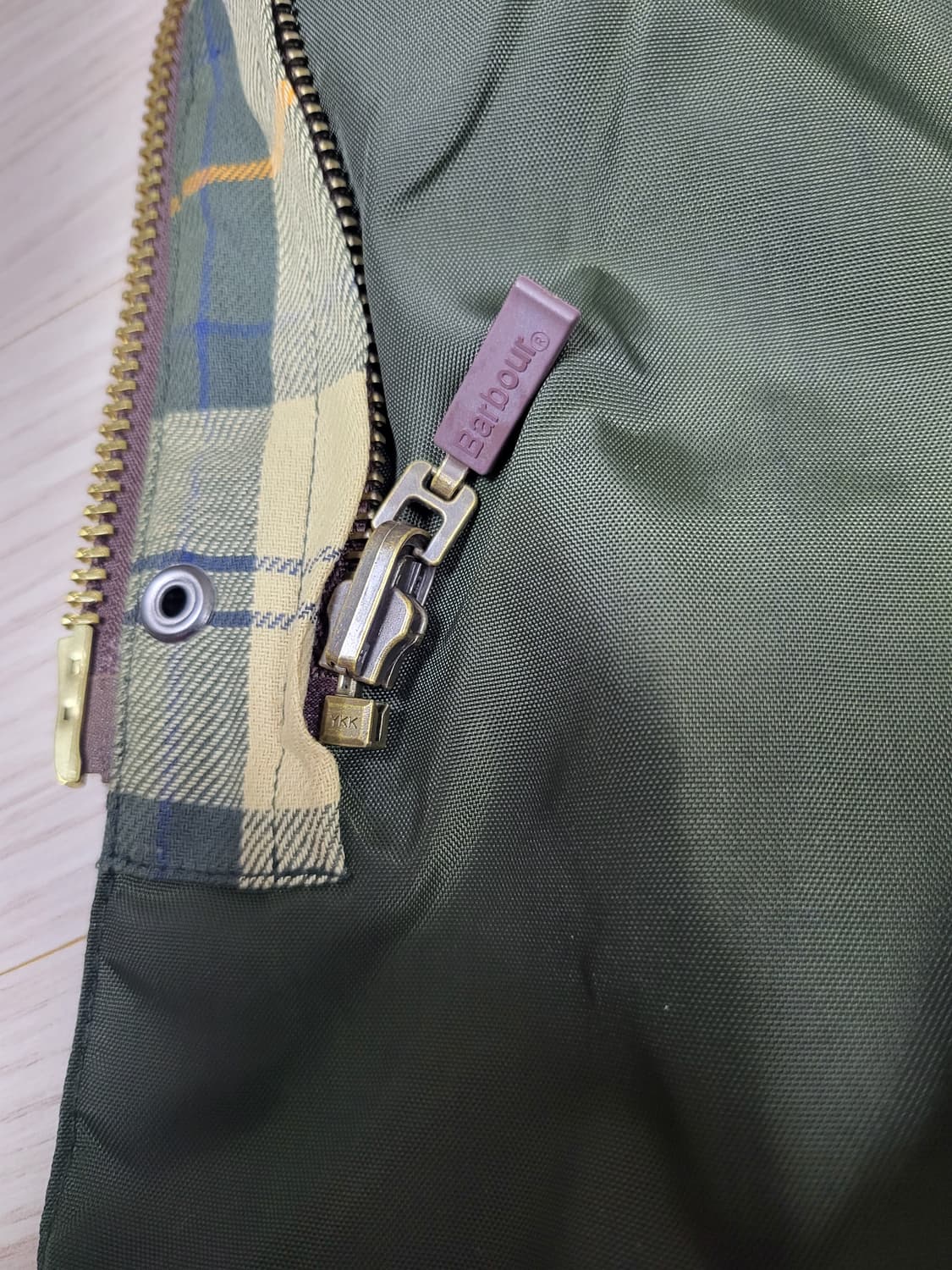 바버 클레식 비데일 왁스 자켓 세이지(40사이즈) 새상품 상품이미지8