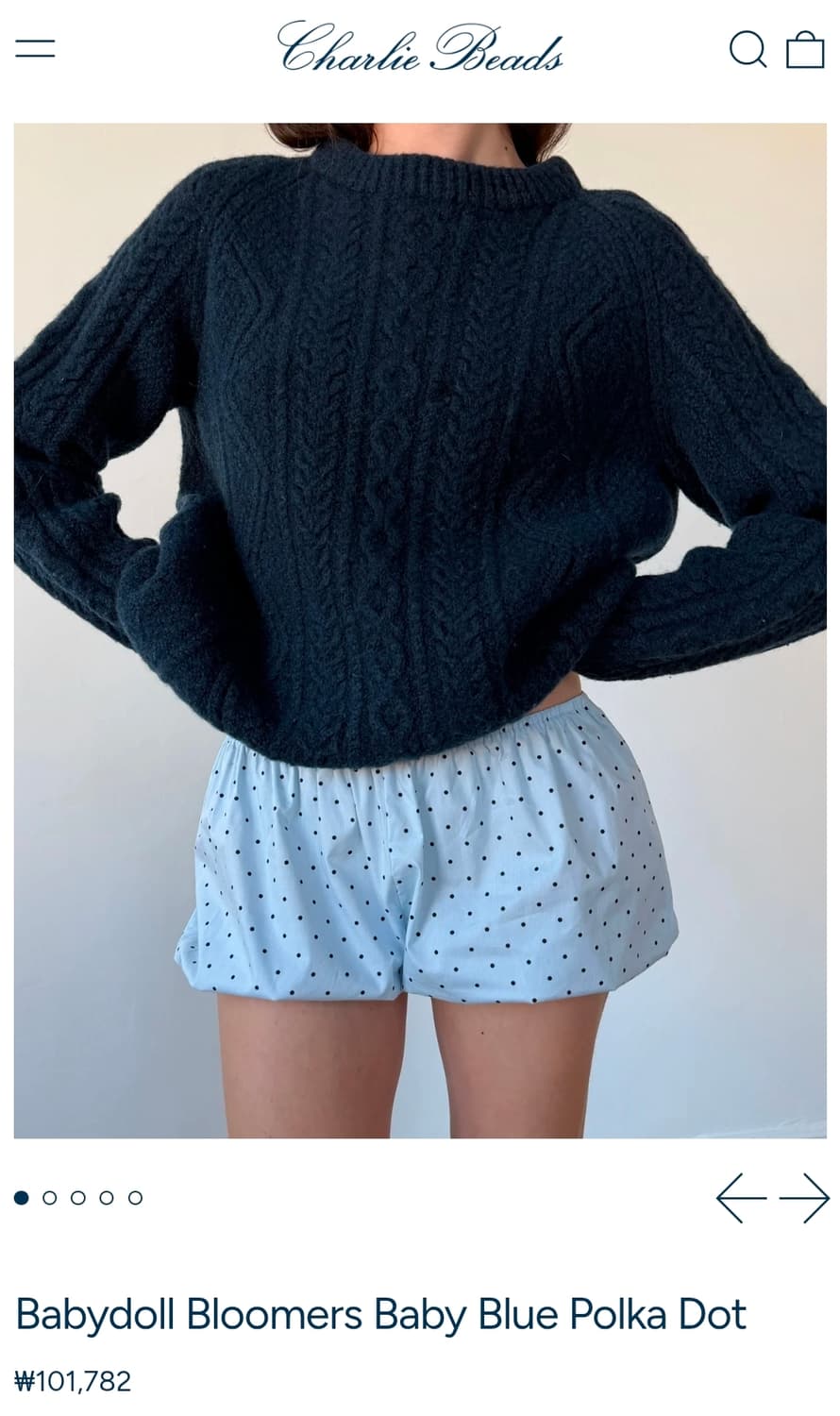 찰리비즈 베이비돌 블루머 팬츠 호박바지 드로워즈 상품이미지3