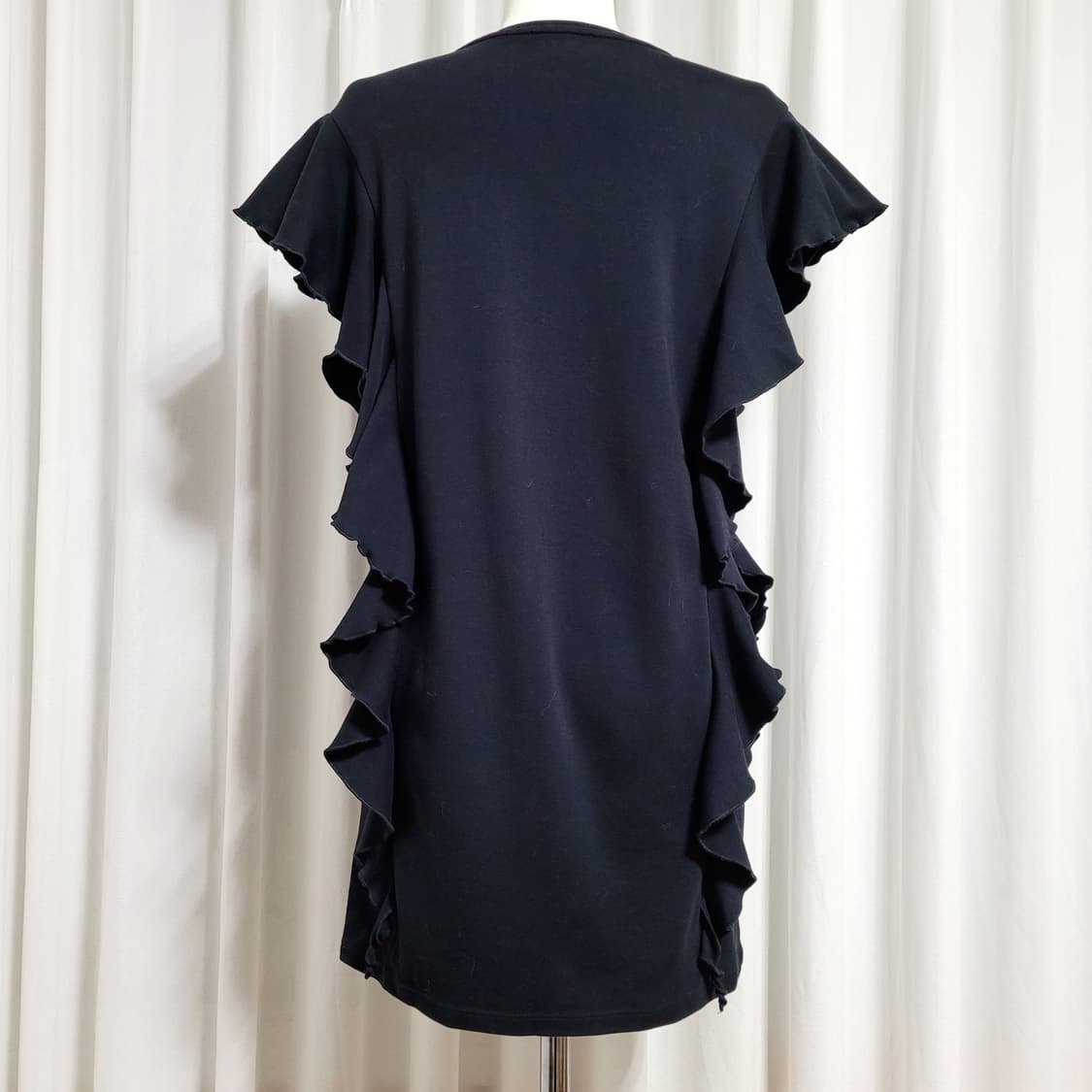 지방시 미니원피스 롱티셔츠 러플사이드 (55) 2회착/상태최상 상품이미지3