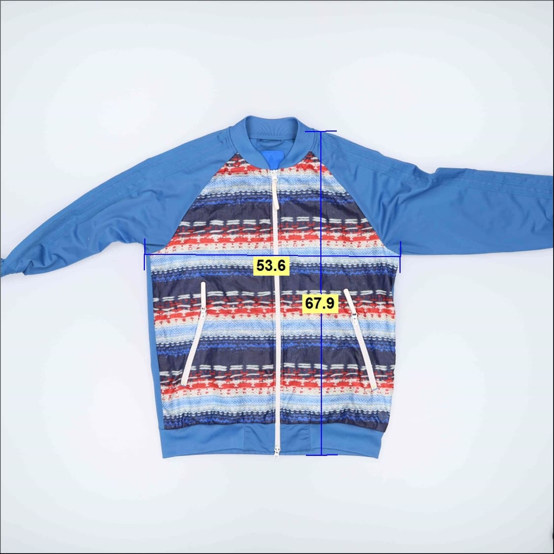 105 아디다스 니트 프린팅 집업 자켓 0326J 상품이미지7