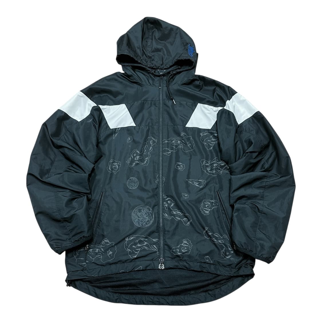 ✨ (바배) 나이키 올드스쿨 패턴 블랙 바람막이 상품이미지1