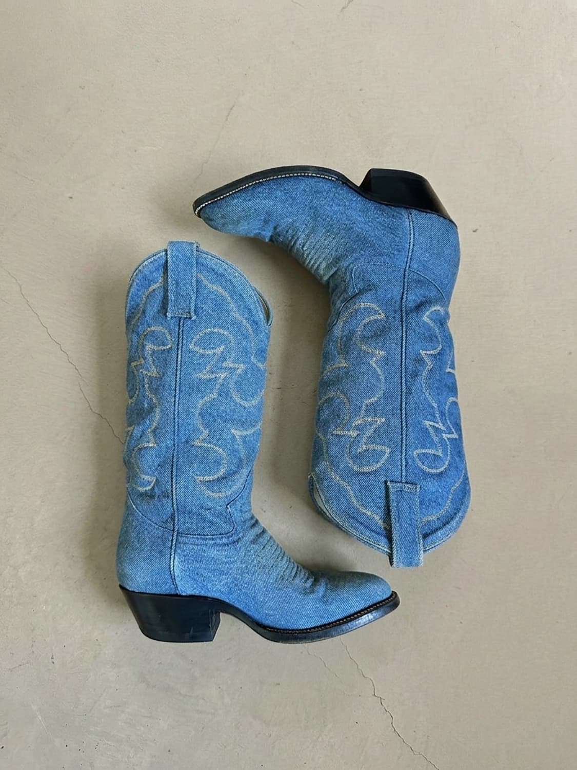 빈티지 데님 웨스턴부츠 상품이미지1