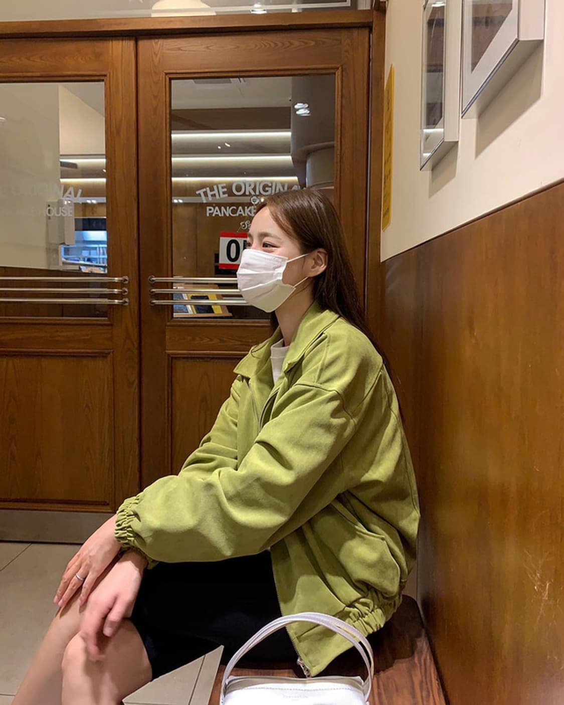 스웨이드 블루종 올리브 상품이미지4