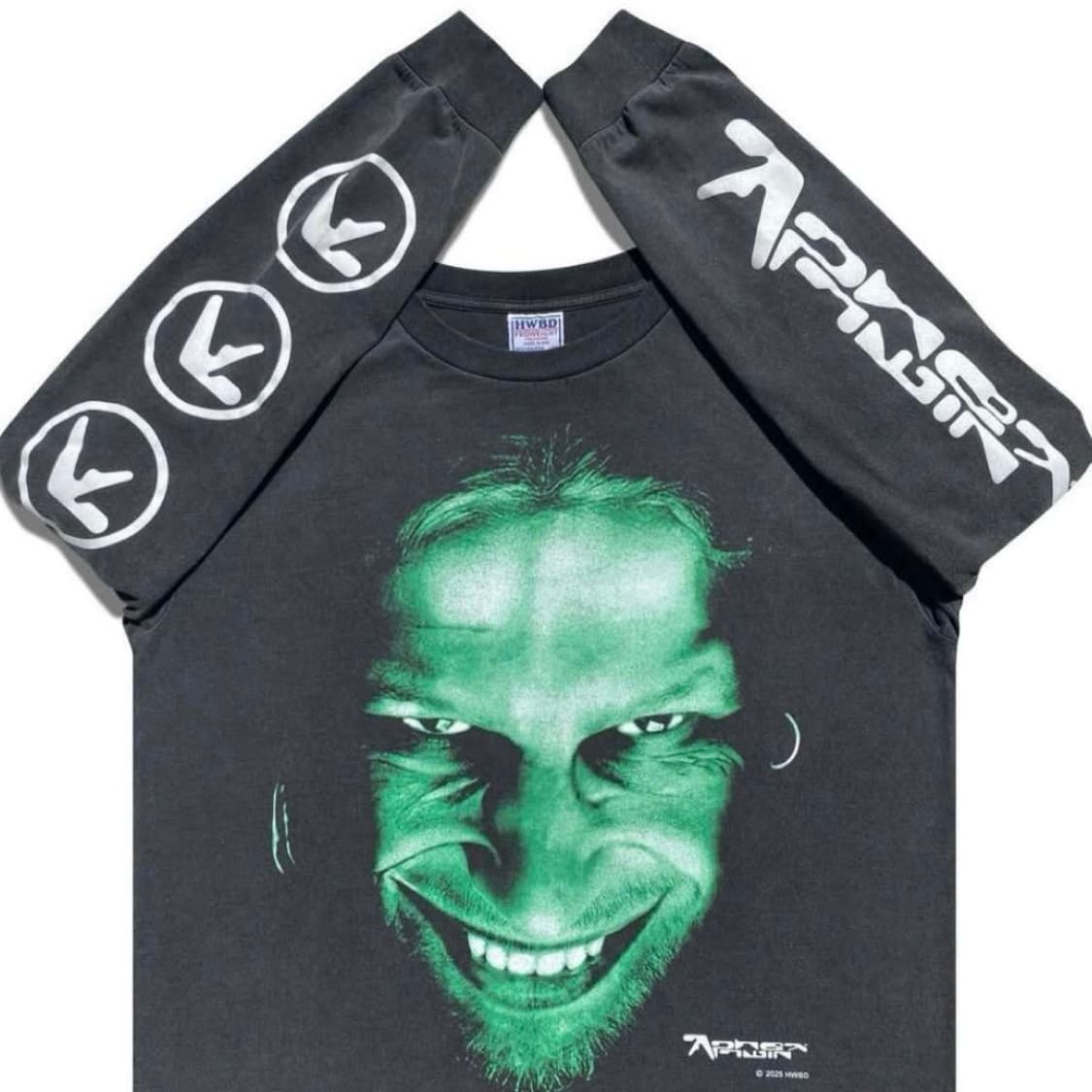 Aphex twin 에이펙스트윈 긴팔티셔츠 밴드티 빈티지 XL 상품이미지7