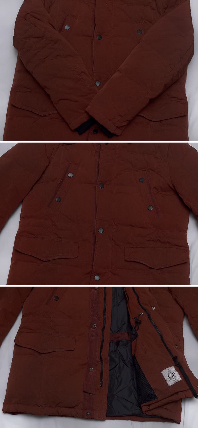 씨피(CP)컴퍼니 고글후드 노르지 다운패딩 레드브릭 (105+) 상품이미지6