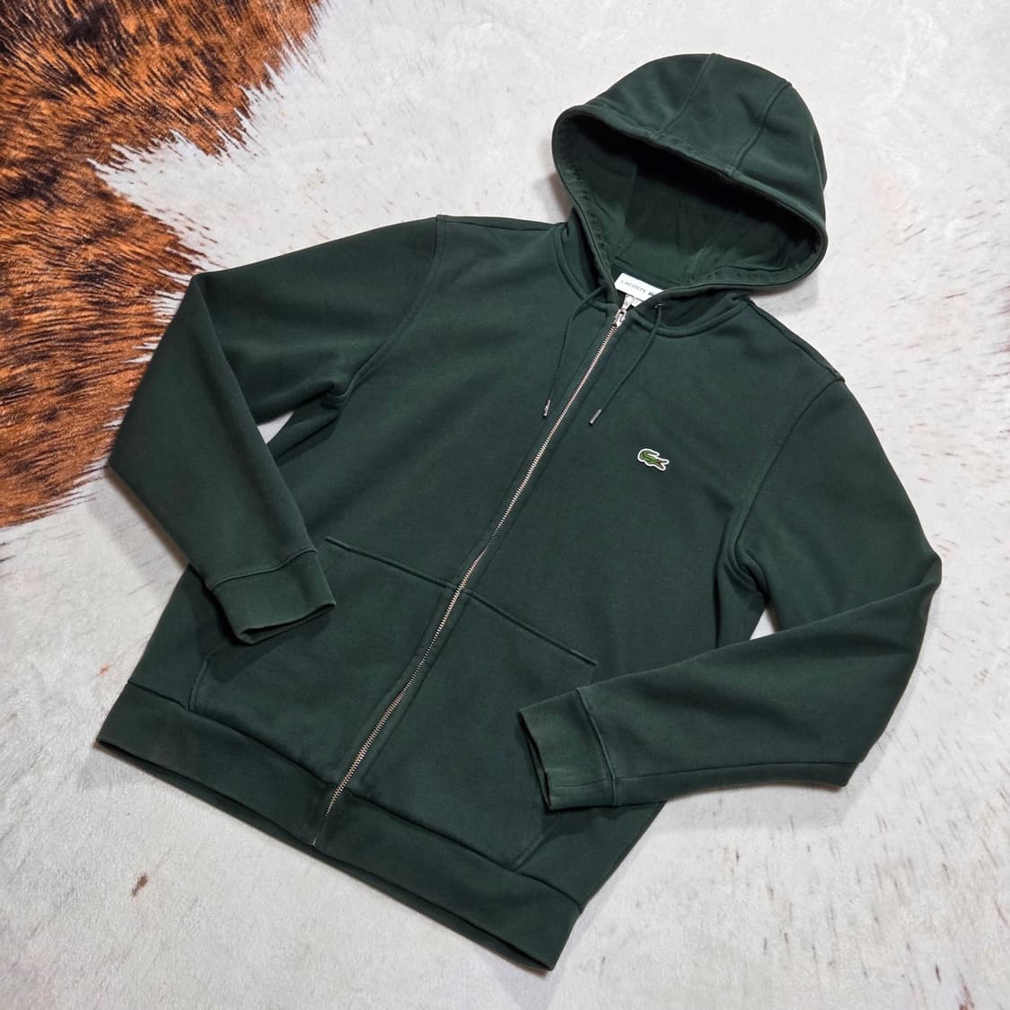 라코스테 다크그린 후드집업 상품이미지1