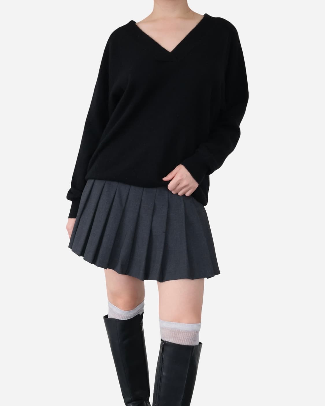 Fray I.D Cashmere V-neck Knit 상품이미지3