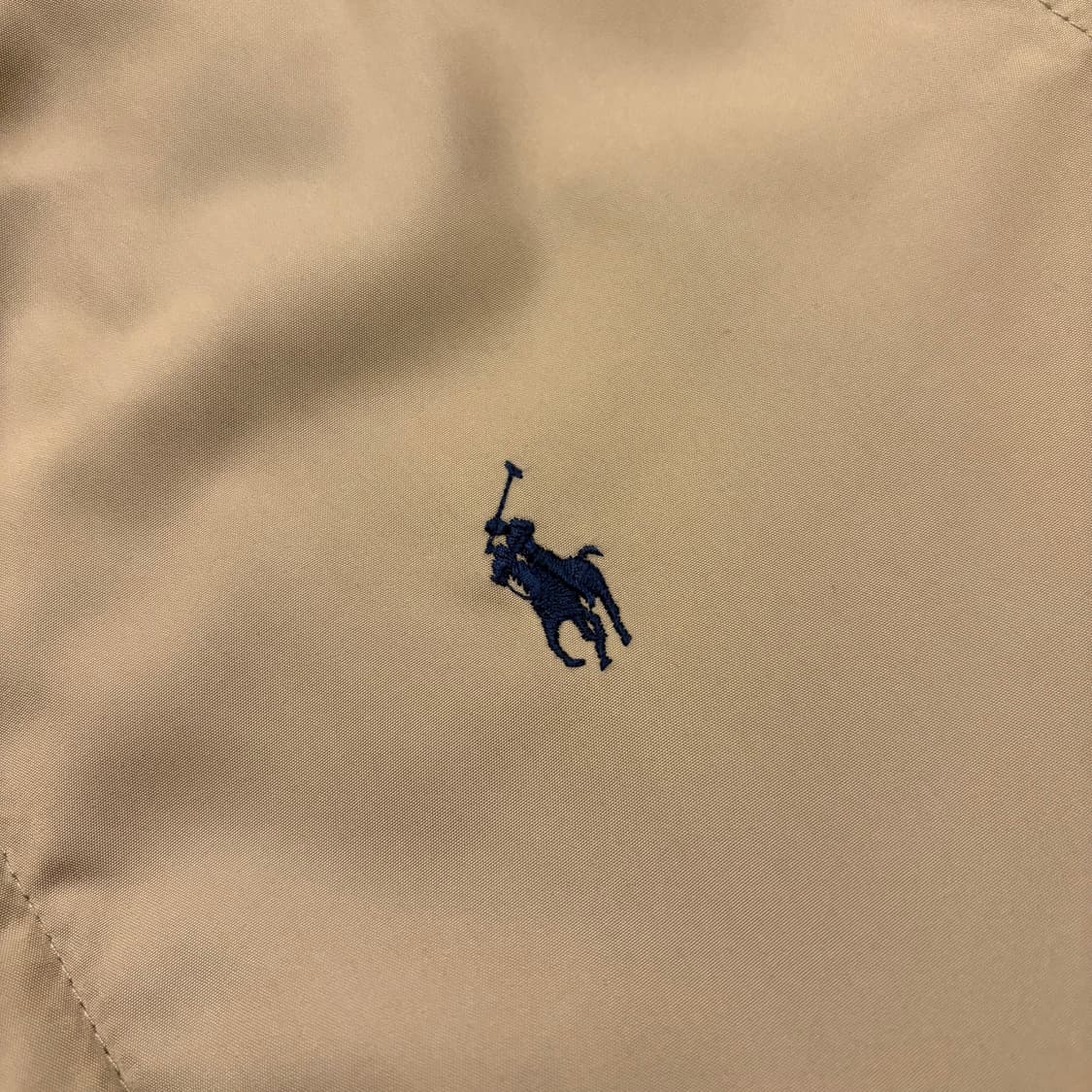 [S] 폴로 랄프로렌 베이지 폴리쉘 기모 점퍼 자켓 D198 상품이미지4