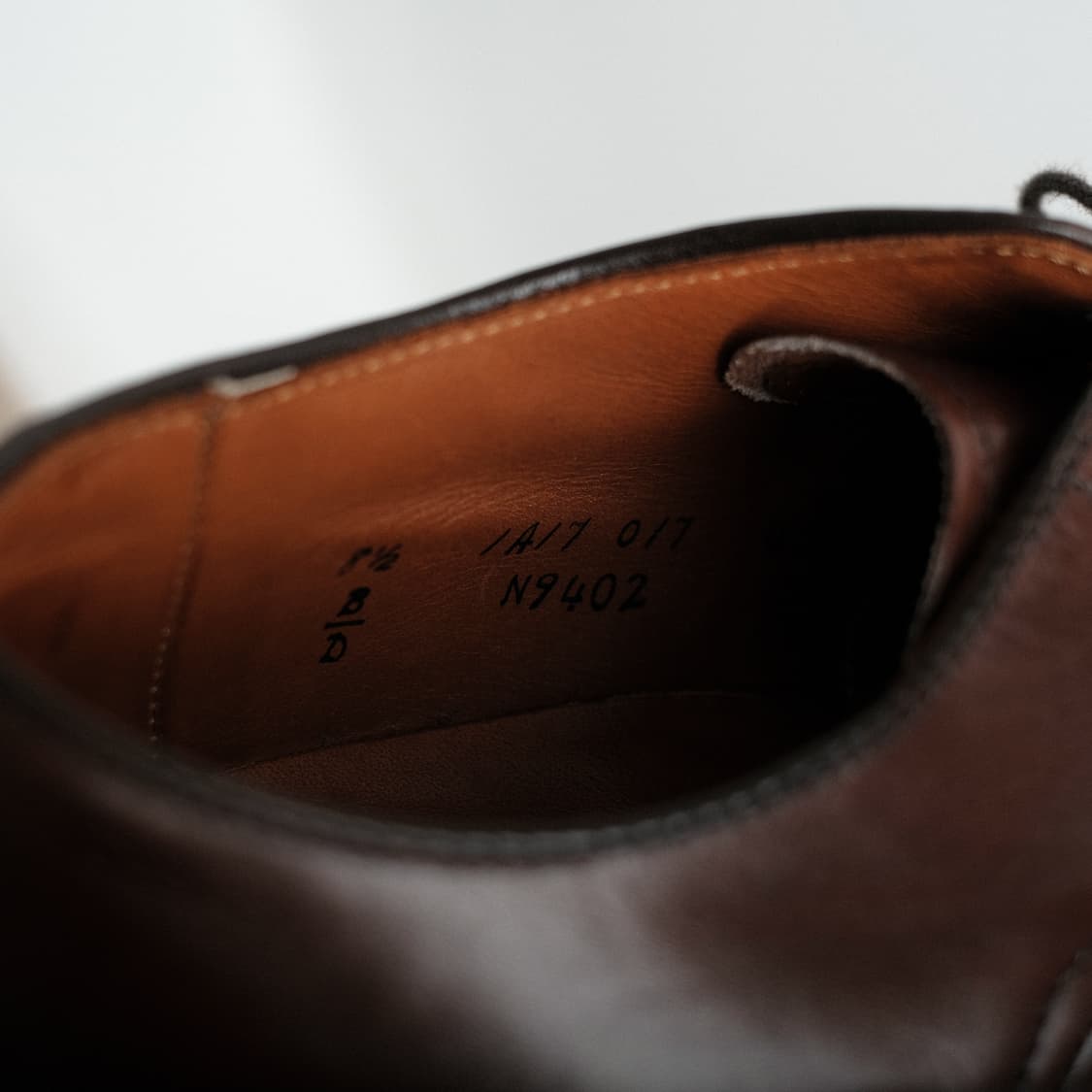 알든 N9402 8.5D 브라운 카프 모디파이드 라스트 더비슈즈 상품이미지9