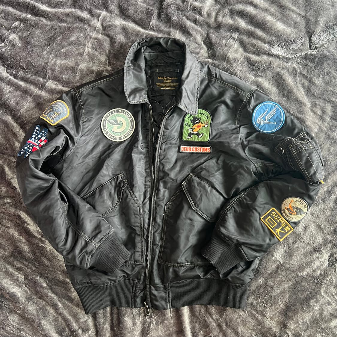 데우스 엑스 마키나 플라이트 오버다이 자켓 블랙 L 상품이미지1