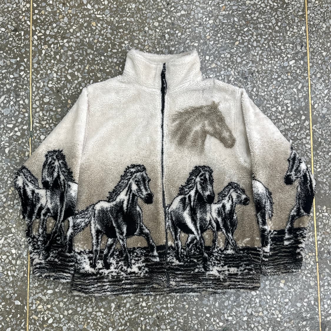 90s USA 블랙마운틴 홀스 후리스 자켓 M 상품이미지1