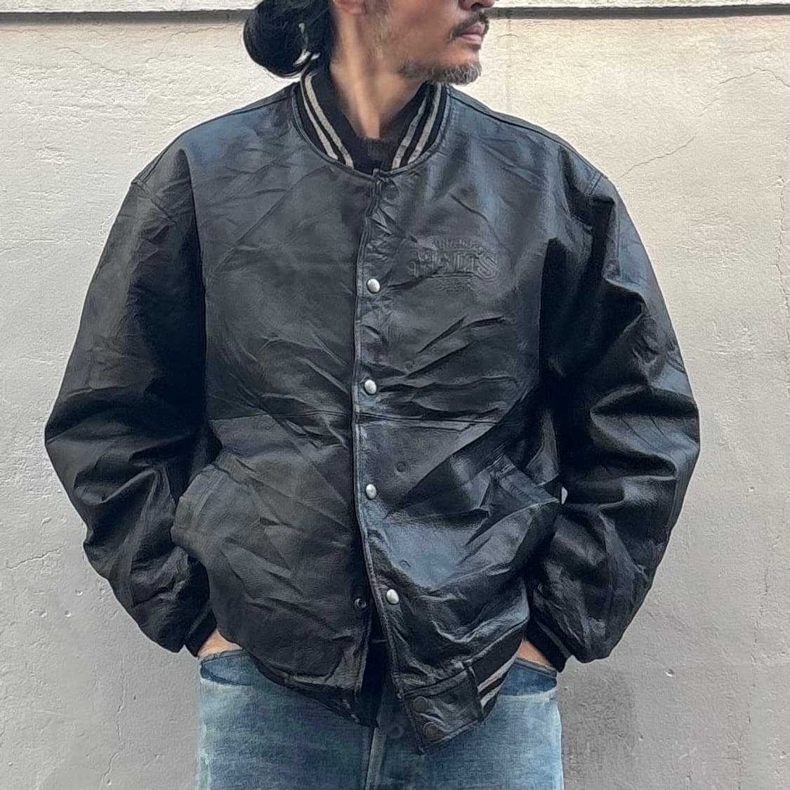 산토리 말츠 레더 바시티 자켓 상품이미지9