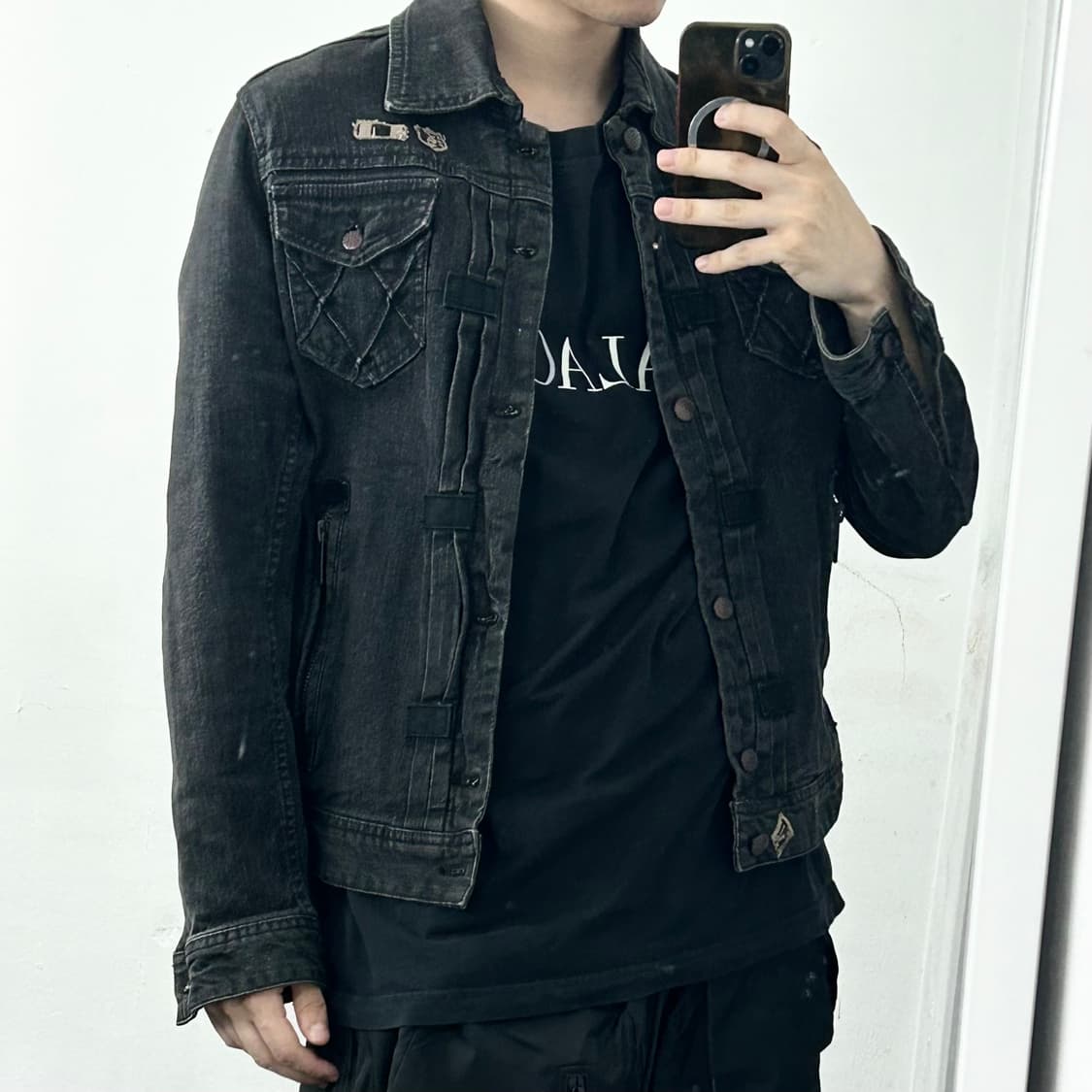 디젤 흑청 데님 자켓 상품이미지2