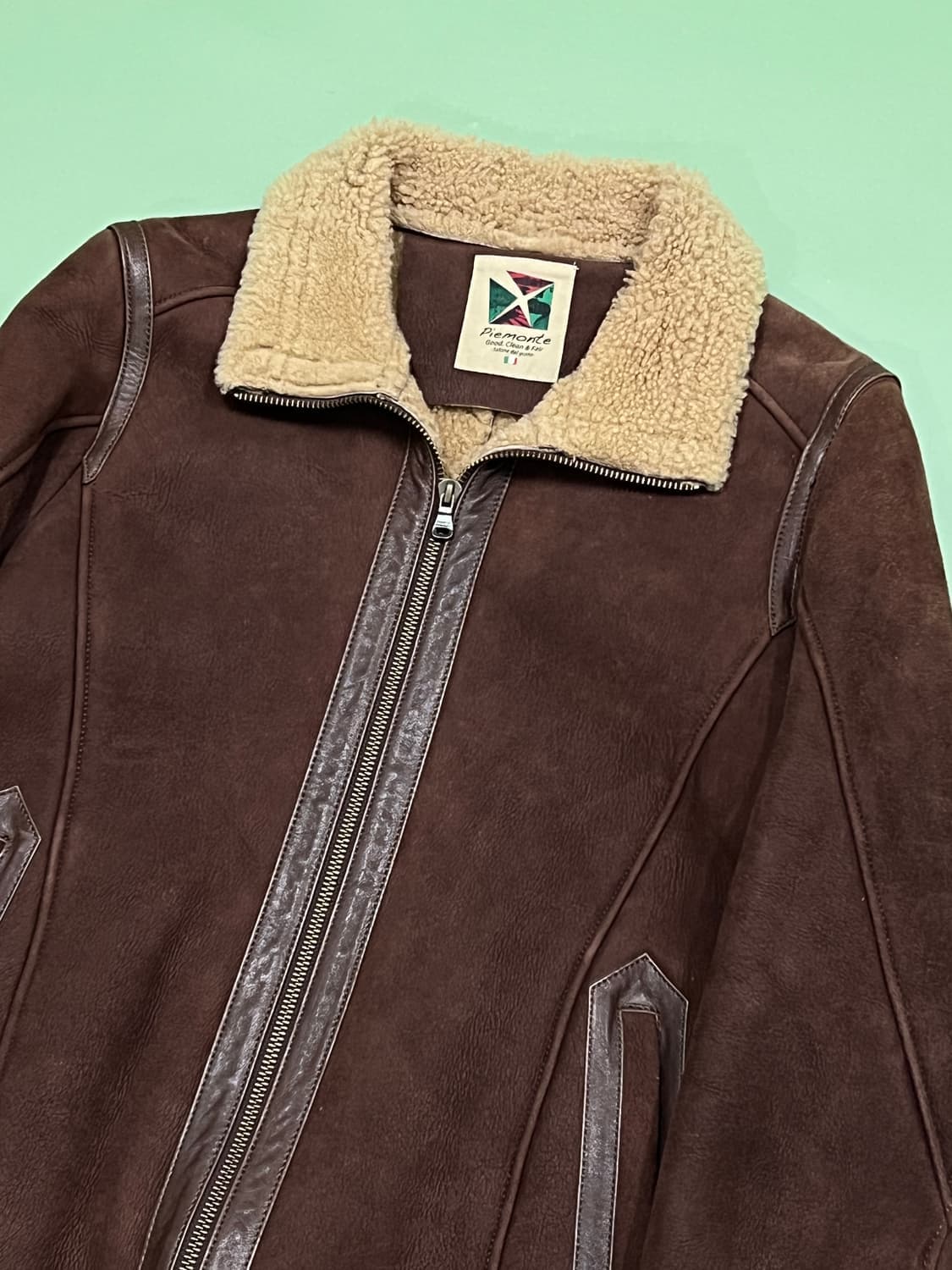 (95) 프랑코 페라로 빈티지 양가죽/양털 무스탕 자켓 상품이미지3