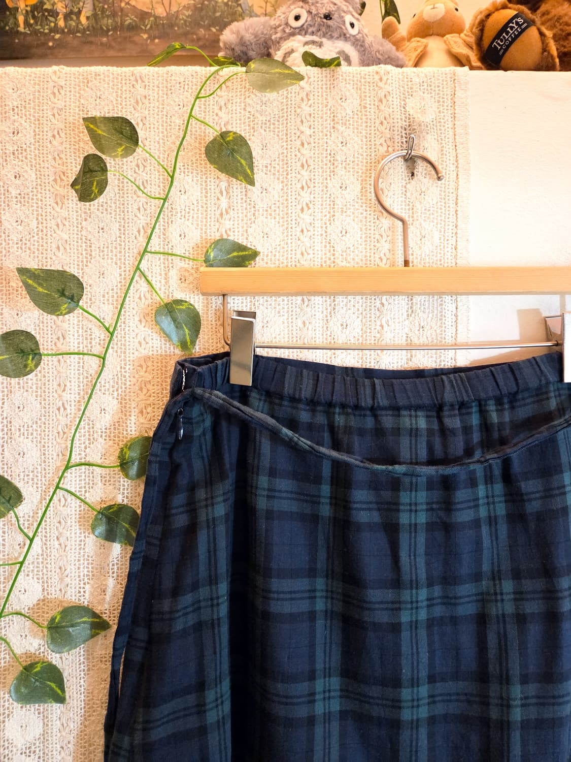 모리 체크 스커트 상품이미지6