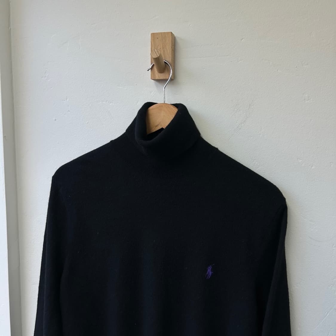 15824 - 폴로 랄프로렌 블랙 터틀넥 울 니트 (메리노 울 100%) 상품이미지1