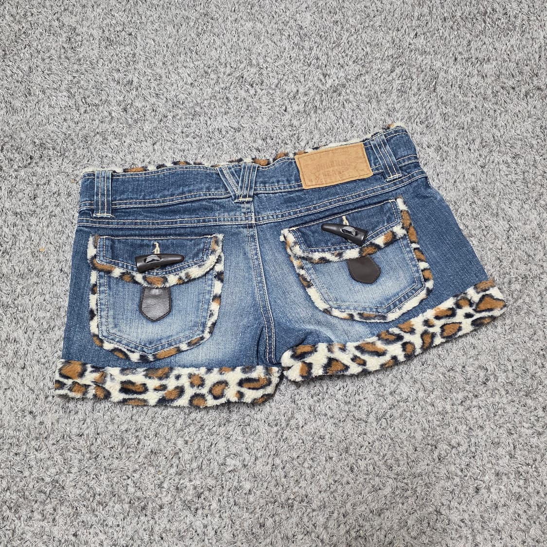 빈티지 펑크 호피 레오파드 숏팬츠 반바지 y2k 오네갸루 d.i.a깔 상품이미지2