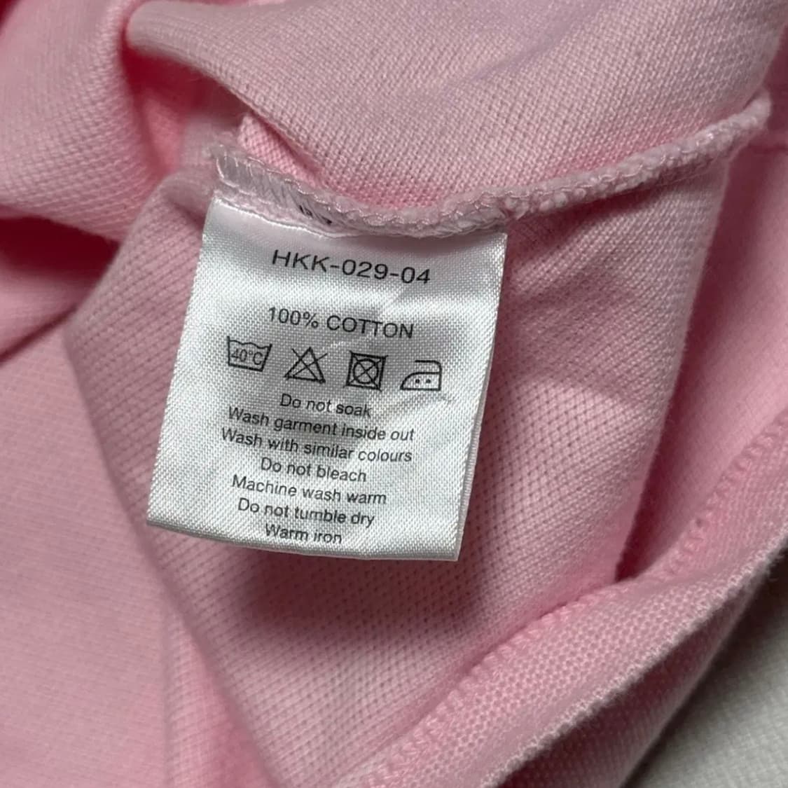 버버리 베이비핑크 반팔 카라티 상품이미지4