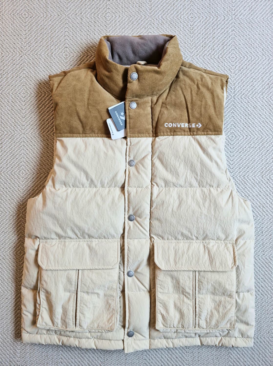 컨버스 다운 베스트 L 새상품 상품이미지1