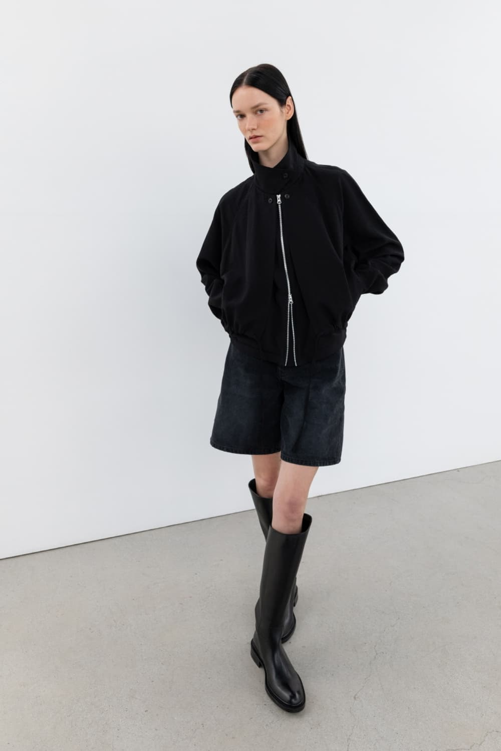 인사일런스 우먼 쉬어 더블 레이어드 블루종 상품이미지6